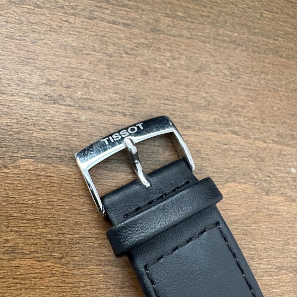 Tissot Everytime Men's Black Leather Watch - Picture 5 of 5